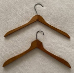 2 Vintage Wood Coat Hangers