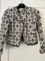 Women's blazer Jacket weaved/pattern - size 6