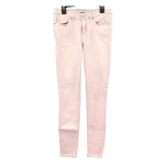 William Rast Womens Skinny Ankle Crop Jeans 27 Light Pink Raw Hem