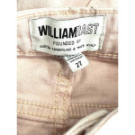 William Rast Womens Skinny Ankle Crop Jeans 27 Light Pink Raw Hem