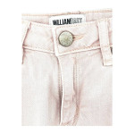 William Rast Womens Skinny Ankle Crop Jeans 27 Light Pink Raw Hem