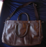 USED LEXINGTON LEATHER METROPOLITAN TOTE (COACH F70916)