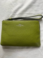 Coach Corner Zip Wristlet