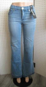 New Express Ladies Jeans - Wide Leg Flare - Unfinished Hem. Sizes 0- 1