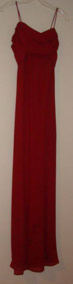 Great Burgundy Evening Gown - Size 6 - Only worn once!