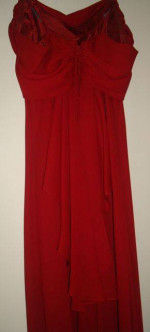 Great Burgundy Evening Gown - Size 6 - Only worn once!