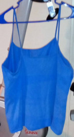 +1M€ & +RU€ Women's Plus Size 2XL / XXL Blue Tank Top / Shirt
