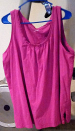 W😀M@π w1+H1π Womens 26 / 28 Pink Tank Top/ Blouse/ Shirt