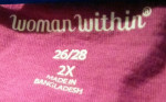 W😀M@π w1+H1π Womens 26 / 28 Pink Tank Top/ Blouse/ Shirt
