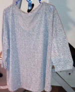 @ππ@ @ π€W Women's 3XL / XXXL Grey Leopard Print Shirt / Top