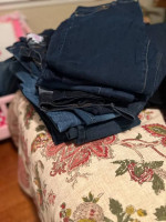 lot of 60 ladies mens jeans, 4,6,8, ML