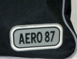 Aeropostale Aero 87 Black & White Canvas Duffel Gym Bag