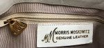 Vintage Morris Moskowitz White Leather Clutch Bag