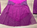 Custom Made Dance Ice Skating Costume, Adult Medium, Purple Leotard