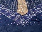 Custom Made Dance Ice Skating Costume, Adult Medium, Blue/Pink Colors
