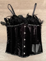 Custom Handmade 2-pc. Dance or Halloween Witch Costume, Adult SM Black