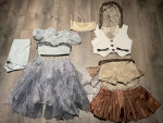 2 Custom Handmade Dance Costumes, Child Large, 3-Piece Clothing