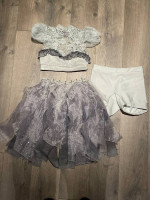 2 Custom Handmade Dance Costumes, Child Large, 3-Piece Clothing