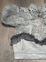 2 Custom Handmade Dance Costumes, Child Large, 3-Piece Clothing