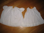Vintage Antique Handmade Eastern Isle White Baby Doll Dress Set