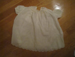 Vintage Antique Handmade Eastern Isle White Baby Doll Dress Set