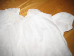 Vintage Antique Handmade Eastern Isle White Baby Doll Dress Set