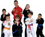 Black Martial Arts Gi Uniform, Size 3, w Belt, Karate, Judo, Taekwondo