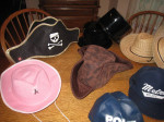 Fun Hats: Police, Pirate, Cowboy, Soldier, Magician, Chef!!!