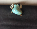 Gold Purse + Ingber Peau de Soie Black Evening Clutch Purse