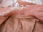 French Vintage  women's Leather trench coat