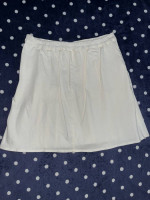 Free Assembly Womens Half Pleated Mini Skirt White XL (14-16)