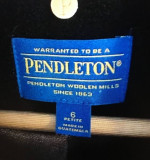 PENDLETON WOOL WALKER COAT Size 6 -NEW WITH TAGS
