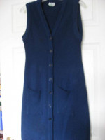 Vintage '70 Blue Maxi sweater Duster
