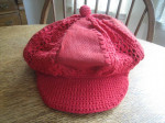 Cute Stylish Red and Purple Hats, Pins, Festive Colorful Lays