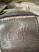Oversize leather handbag