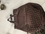 Oversize leather handbag