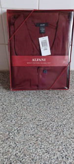 NEW Alfani men's Sateen Pajama Set/large