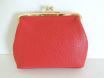 Dooney & Bourke NEW Leather Large w/6 Credit Card Slots Coin Purse RED