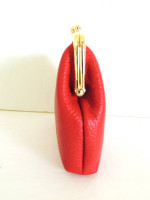 Dooney & Bourke NEW Leather Large w/6 Credit Card Slots Coin Purse RED