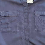 Navy Blue button down blouse shirt NEW w/Tag - Size 12