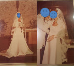 Vintage 1981 GORGEOUS Princess Kate Look Handmade Ivory Wedding Dress