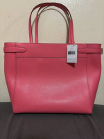 Kate Spade Staci Laptop Tote Handbag Leather - Garden Pink - WKRU7099