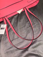 Kate Spade Staci Laptop Tote Handbag Leather - Garden Pink - WKRU7099