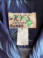 Ky's Hibiscus Row Blue Hawaiian Shirt