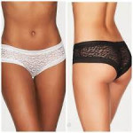 Frederick's of Hollywood Animal Mesh Underwire Bra and Hipster Panty
