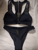 NWT - Frederick's of Hollywood Misha Mesh Panel Bikini - Size Small