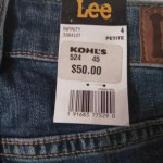 Lee Women's Legendary Regular Fit Mid Rise Capri Jeans Sz 4 Petite NWT