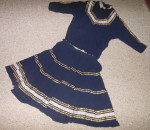 REDUCED! Vintage  swirl skirt & blouse