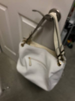 NEW WHITE SPACIOUS DESIGNER HOBO BAG