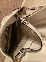 NEW WHITE SPACIOUS DESIGNER HOBO BAG